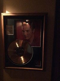 Elvis Presley Gold Record 