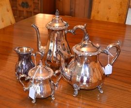 SILVER PLATE TEA SET