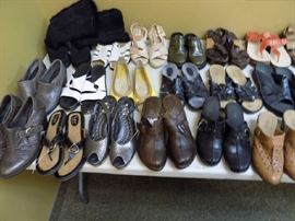 Clarks and Born shoes and sandals