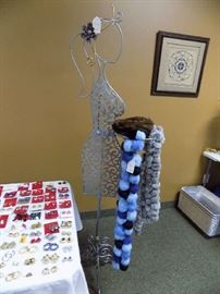 rabbit scarves. Display mannequin form