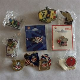2002 Salt Lake City Winter Olympics Collectible Pins.