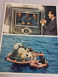 NASA Apollo Program Photographs. Apollo 11 Crew with President Nixon. 