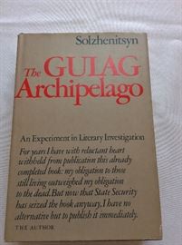 The Gulag Archipelago, Alexander Solzhenitsyn, First Edition.