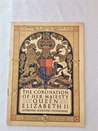 The Coronation of Her Majesty Queen Elizabeth II, Approved Souvenir Program.