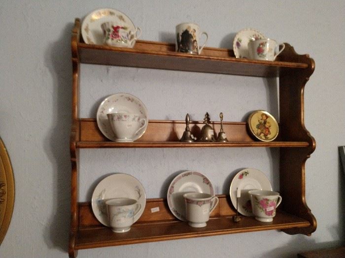 Collectibles, maple display rack