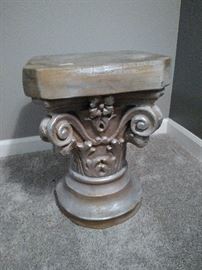Painted Stone Pedestal  https://www.ctbids.com/#!/description/share/8442