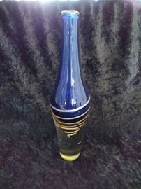 Blue/Yellow Glass Vase  https://www.ctbids.com/#!/description/share/9567