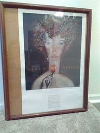 UNI Wine and Tulips Framed Poster (1998)  https://www.ctbids.com/#!/description/share/9183