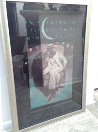 UNI Wine and Tulips Framed Poster (1995)  https://www.ctbids.com/#!/description/share/9174