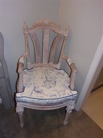 French style accent chair