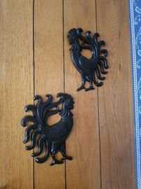 Rooster wall plaques
