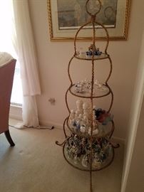 Nice Iron and Glass etegere