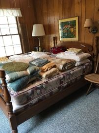 Maple colonial style bed