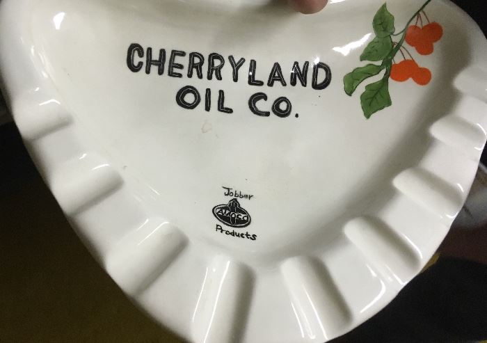 Cherryland Oil Company Vintage gas station ashtray