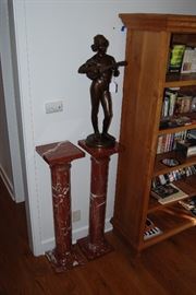 19th Century French bronze by Paul Dubois with Barbedienne foundeur's mark