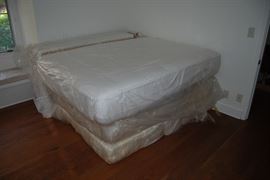 Groups of mattresses that were stored with the house was staged  and listed for sale