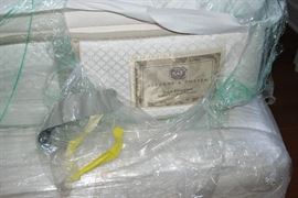 Groups of mattresses that were stored with the house was staged  and listed for sale