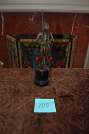 Antique Greek soldier with spear