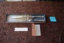 Gorham Sterling Flatware service for 24 with serving pieces - Strasbourg design with old marks - excellent condition.