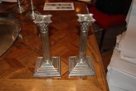 Sterling English candlesticks - early 20th Century
