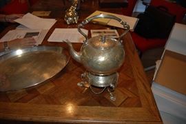 Silver plate tea caddy