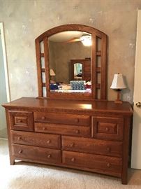 Matching Dresser with Mirror
