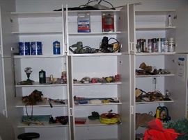 SHELVES OF GARAGE MISC.