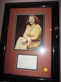 TALULLAH BANKHEAD SIGNED