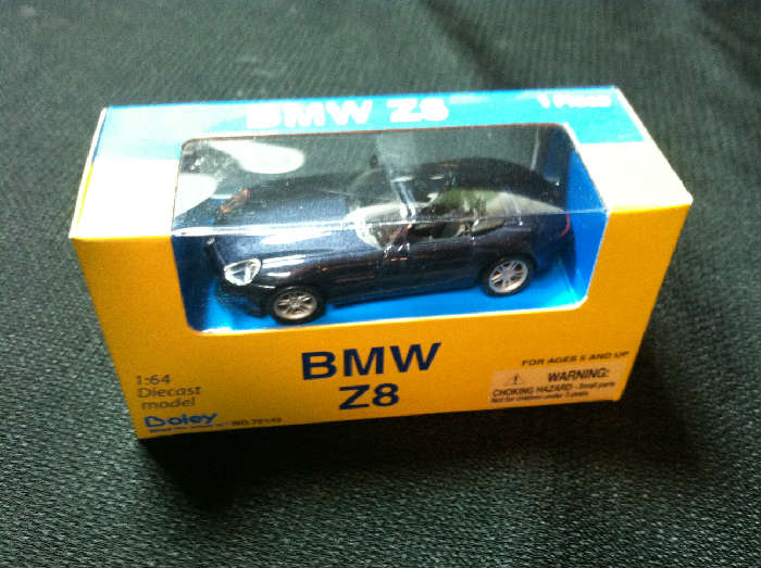 Boley toy sports car in box. BMW Z8