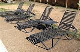 4 Patio Loungers