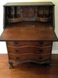 Antique Clawfoot Secretary Desk 2