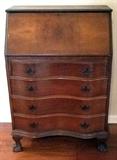 Antique Clawfoot Secretary Desk