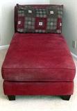 Red Contemporary Chaise