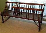 Antique Nursing Rocking Bench