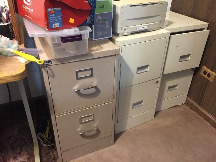 File cabinets.
