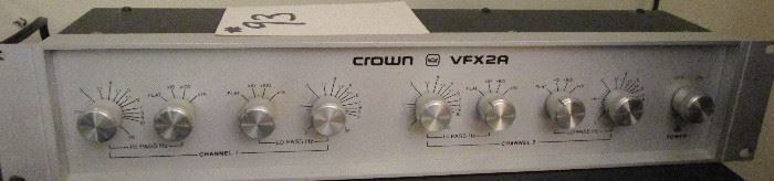  Crossover, Crown VFX2A Crossover 2-Channel  http://www.ctonlineauctions.com/detail.asp?id=683699
