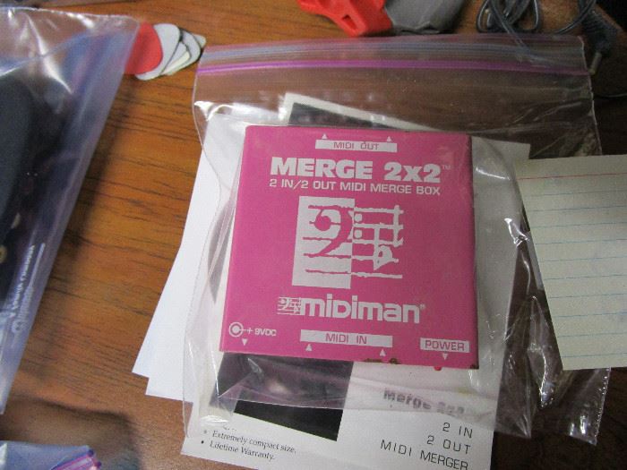 Midiman Merge 2x2 2 in/2 out Midi Merge Box  http://www.ctonlineauctions.com/detail.asp?id=683720
