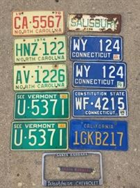 Vintage License Plates