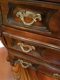 Side cabinet by Brandt.  French Provincial style.  26 x 13 x 20 