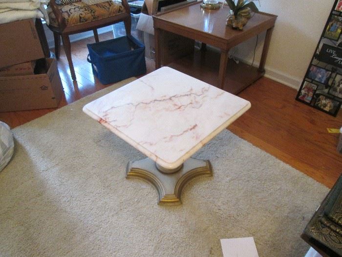 Pair of Marble Coffee Tables