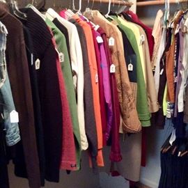 Selection of coats, sweats and outerwear