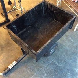 2 wheel trailer for riding mower tow.