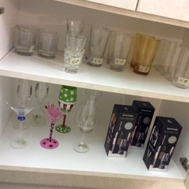 Stemware, Vinturi wine aerator for reds, variety glasses and specialty stemware