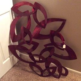 Mod metal sculpture wall art.