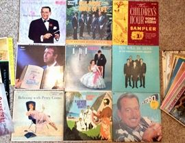 Vintage record albums with original sleeves. Classic pop artist such as Perry Como and other artists. Classic Southern Gospel recordings from Oak Ridge Boys, Imperials, Blackwood Brothers, Tennessee Ernie Ford and many other more obscure music ministers.