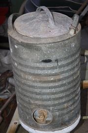 Great old Galvanized water cooler