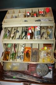 One of a few Tackle Boxes.  Fishing