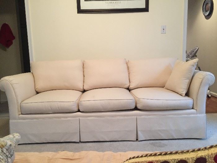 7' Beige American of High Point couch.