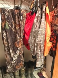 Mens Hunting Clothes and Boots.  