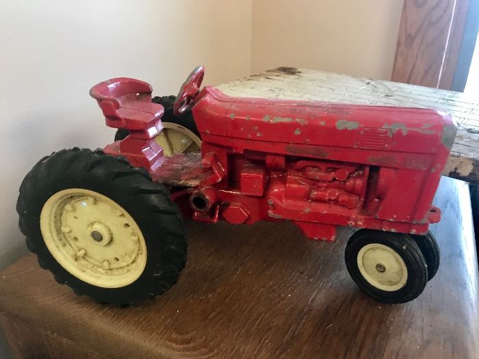 vintage toy tractor